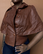 Load image into Gallery viewer, Newly Added: Genuine Leather Nappa Cape - Thrift Happens 2