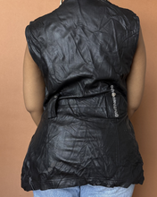 Load image into Gallery viewer, Newly Added: Genuine Leather Half Sleeve Biker Jacket