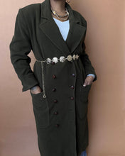 Load image into Gallery viewer, Newly Added: Olive Green Double Breasted Coat