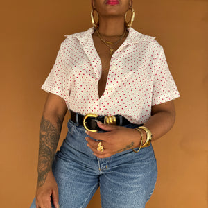 Newly Added: Red & White Polka Dot Shirt
