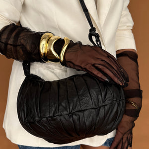 Newly Added: Nappa Vintage Pumpkin Genuine Leather Sling Bag