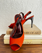 Load image into Gallery viewer, Newly Added: Brand New Silk Errol Firendz Peep Toe Pumps