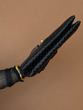 Load image into Gallery viewer, Accessories: Black Woven Envelope Shoulder/Sling Bag - Thrift Happens 2