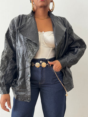 Newly Added: Genuine Leather Batwing Vintage Jacket