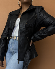 Load image into Gallery viewer, Newly Added: Genuine Leather Biker Jacket