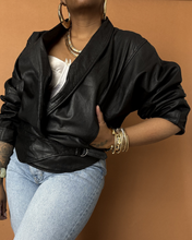 Load image into Gallery viewer, Newly Added: Vintage Batwing Genuine Leather Jacket