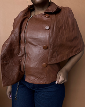 Load image into Gallery viewer, Newly Added: Genuine Leather Nappa Cape - Thrift Happens 2