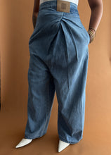 Load image into Gallery viewer, Newly Added: Louwe Inspired Sculpted Denim Tapered Trousers - Thrift Happens 2