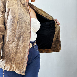Newly Added: Genuine Leather Distressed Jacket