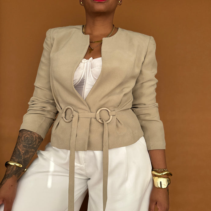 Newly Added: 90s Elegant Cropped Blazer