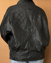 Load image into Gallery viewer, Newly Added: Vintage Genuine Leather Batwing Jacket