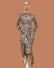 Load image into Gallery viewer, Branded: Rabanne x H&amp;M Leopard Print Midi Dress - Thrift Happens 2