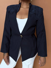 Load image into Gallery viewer, Newly Added: Vintage Lace Collar Blazer - Thrift Happens 2