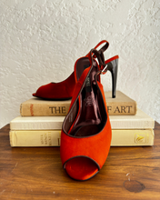 Load image into Gallery viewer, Newly Added: Brand New Silk Errol Firendz Peep Toe Pumps