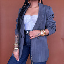 Load image into Gallery viewer, Newly Added: Classic Vintage Pinstripe Blazer