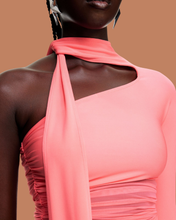 Load image into Gallery viewer, Branded: Mugler x H&amp;M One-Shoulder Ruched Mini Dress - Thrift Happens 2