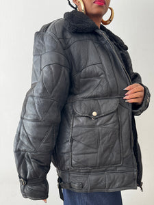 Newly Added: Genuine Sheepskin Patched up Winter Jacket
