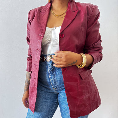 Newly Added: Genuine Leather Blazer