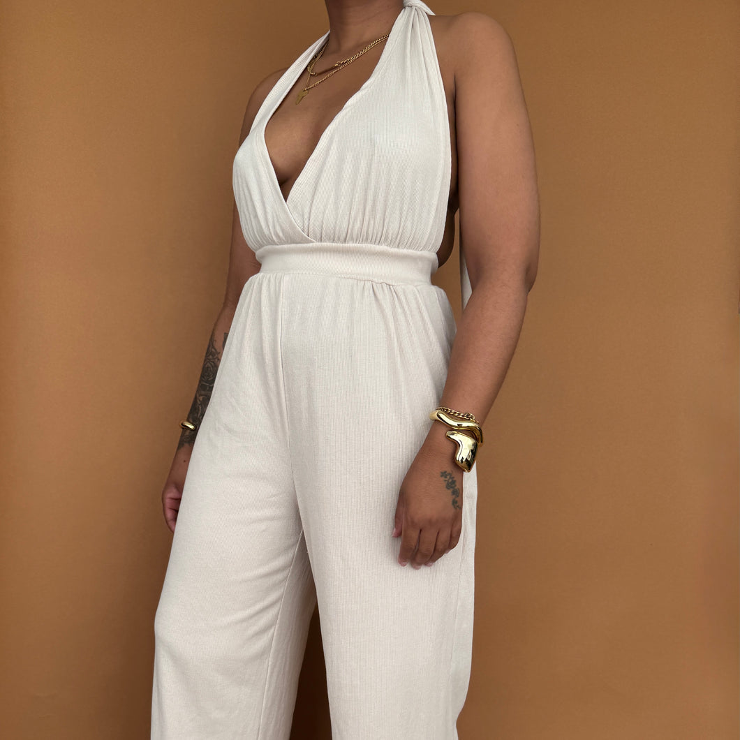 Newly Added: Cider Branded Backless Cotton Jumpsuit