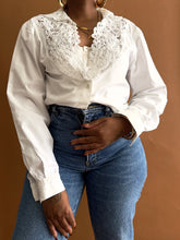 Load image into Gallery viewer, Lace Collar Vintage Shirt - Thrift Happens 2