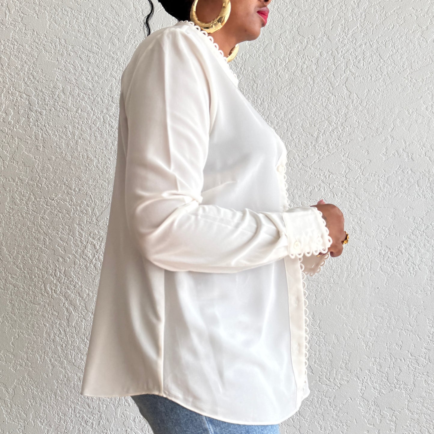 Newly Added: Elegant Button Down Silk Shirt