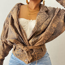 Load image into Gallery viewer, Newly Added: Genuine Leather Distressed Batwing Jacket