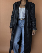 Load image into Gallery viewer, Newly Added: Genuine Leather Trench Coat