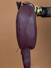 Load image into Gallery viewer, Accessories: Burgundy Crescent Shoulder Bag - Thrift Happens 2