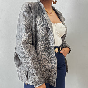 Newly Added: Vintage Distressed Batwing Genuine Leather Jacket