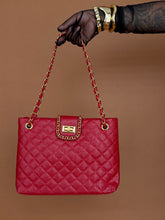 Load image into Gallery viewer, Accessories: Quilted Chain Shoulder Bag - Thrift Happens 2