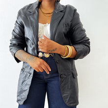 Load image into Gallery viewer, Newly Added: Genuine Leather Blazer
