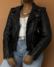 Load image into Gallery viewer, Newly Added: Genuine Leather Biker Jacket
