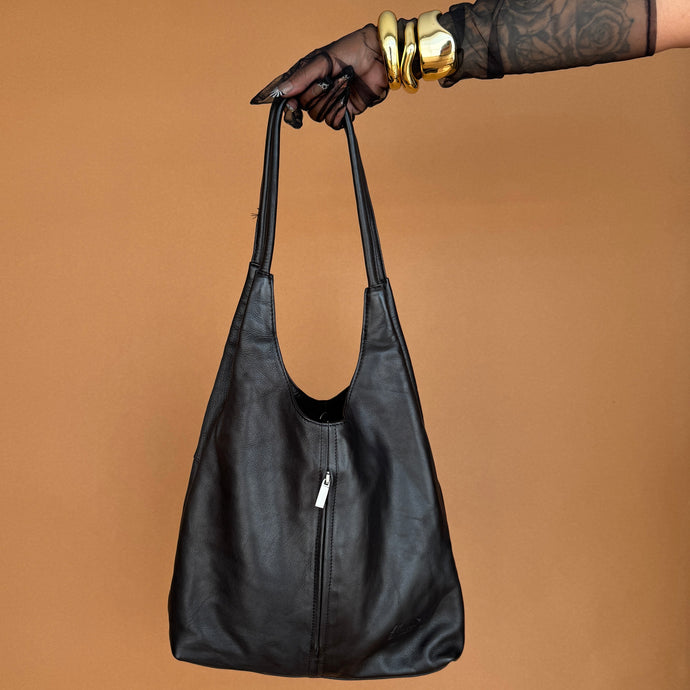 Newly Added: Elegant Sleek Genuine Leather Hobo Bag