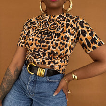 Load image into Gallery viewer, Newly Added: Rabanne x H&amp;M Collab Leopard Print Branded Shirt
