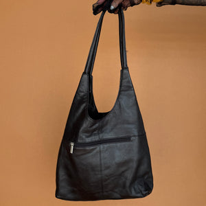 Newly Added: Elegant Sleek Genuine Leather Hobo Bag