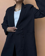 Load image into Gallery viewer, Newly Added: Plain Black Winter Coat