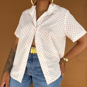 Newly Added: Red & White Polka Dot Shirt