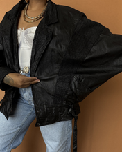 Load image into Gallery viewer, Newly Added: Vintage Batwing Genuine Leather Jacket