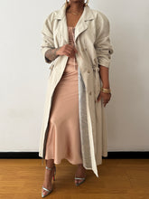 Load image into Gallery viewer, Light Vintage Trench Coat