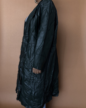 Load image into Gallery viewer, Newly Added: Genuine Leather Trench Coat