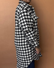 Load image into Gallery viewer, Newly Added: Warm Houndstooth Shacket