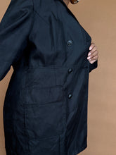 Load image into Gallery viewer, Newly added: Black Lightweight Trench Coat