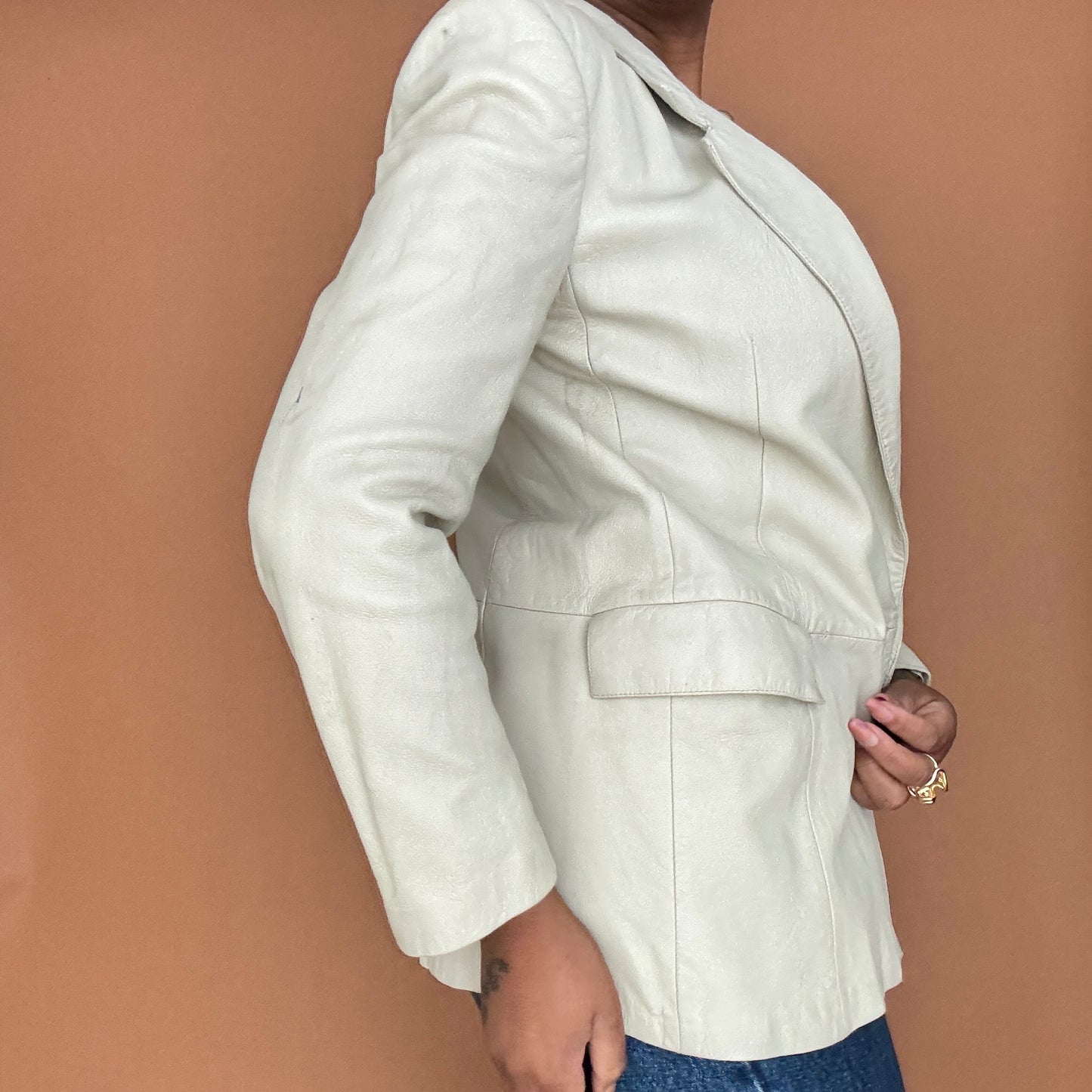 Sale: Genuine Leather Blazer