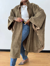 Load image into Gallery viewer, Winter Reversible Corduroy Poncho