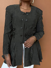 Load image into Gallery viewer, Newly Added: Vintage Structured Peplum Blazer - Thrift Happens 2