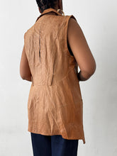 Load image into Gallery viewer, Newly Added: Genuine Leather Asymmetrical Vest