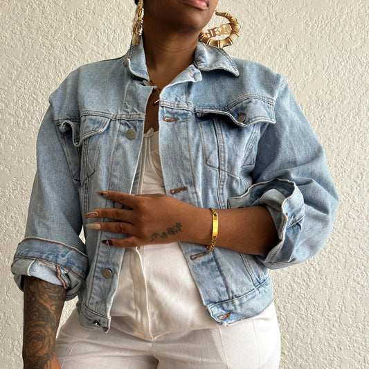 Newly Added: Vintage Bubble Shape Denim Jacket