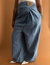 Load image into Gallery viewer, Newly Added: Louwe Inspired Sculpted Denim Tapered Trousers - Thrift Happens 2