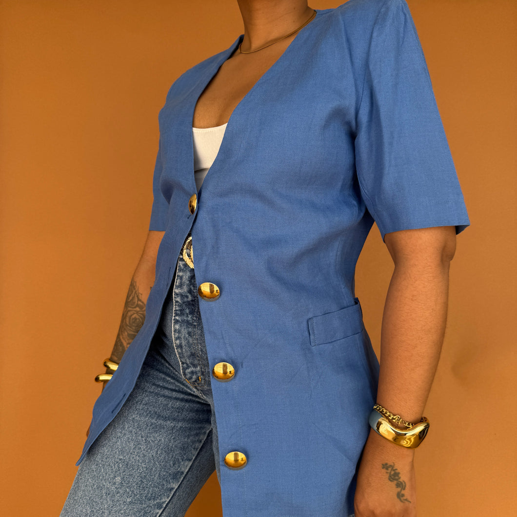 Newly Added: Linen Short Sleeve Blazer