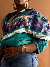 Load image into Gallery viewer, Abstract Nylon &amp; Fleece Panel Jacket - Thrift Happens 2